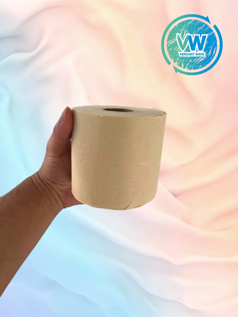 Verdant Wave 100% bamboo toilet paper rolls. Original color and chemical free. Free local delivery over $30